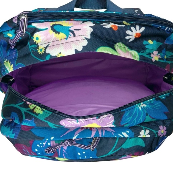 VERA BRADLEY Lighten Up Journey Backpack in Firefly Garden Print - Picture 2 of 12